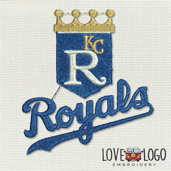 Kansas City Royals Logo Machine Embroidery Design by LogoLove1