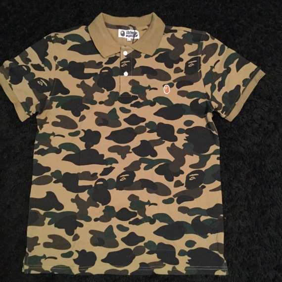 Bape camouflage polo by Richclassinc on Etsy
