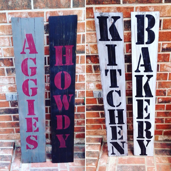 Items Similar To Custom/Personalized Wooden, Distressed Sign, Hand ...