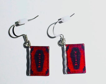 Mini Book Charm Earrings Bram Stoker's Dracula