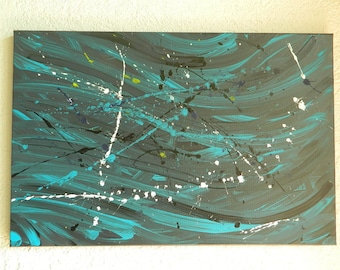 Acrylic abstract painting "La valse"