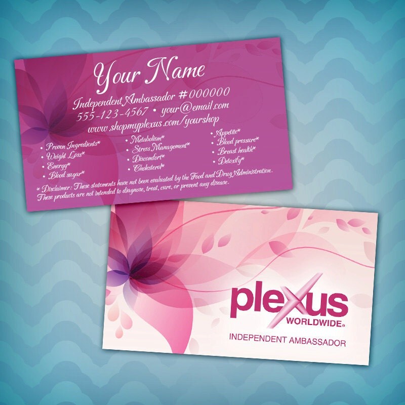 Plexus BUSINESS CARD Design Plexus Ambassador by TizzyGraphix