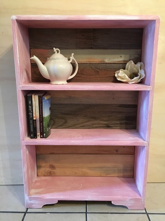 Shabby chic rustic bookshelf by ShutterlyBeautiful on Etsy