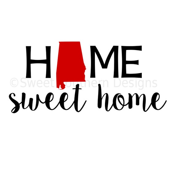 Download Home sweet home Alabama DXF SVG instant download design for