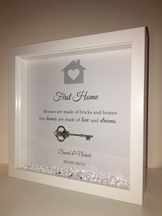 Handmade Personalised Box Frame New Home or First Home