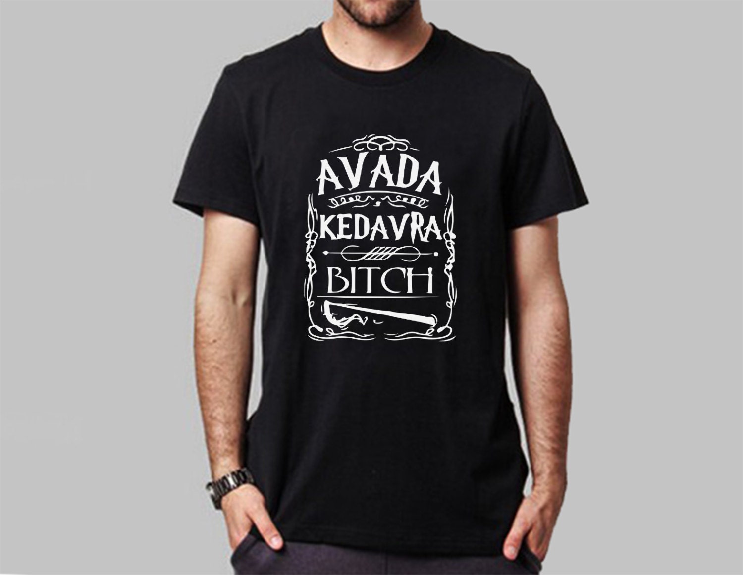 Harry Potter Clothing Avada Kedavra Movie T-Shirt S-XXL