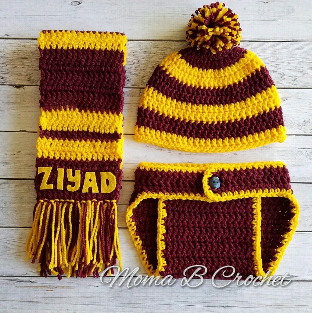 Crochet Harry Potter Baby Set Harry Potter Hat Harry Potter