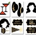 40th Birthday Photo Booth props: PRINTABLE PARTY