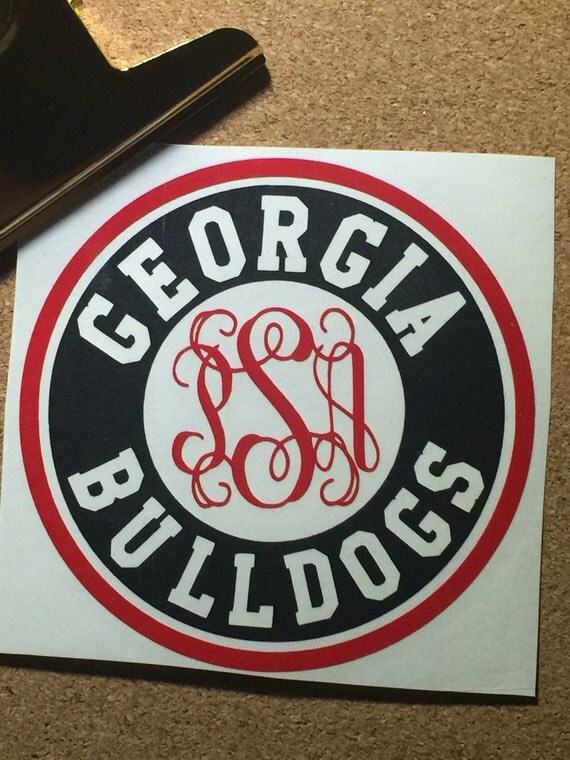 Monogram Decal UGA Bulldogs Yeti Decal Car