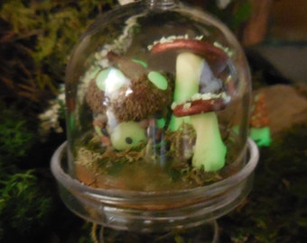 Glow in the Dark Fairy Garden Tiny Terrarium, Fairy House Decor Fairy Plants for Terrarium, Fairy Gardens, Home Decor, Miniature Forest