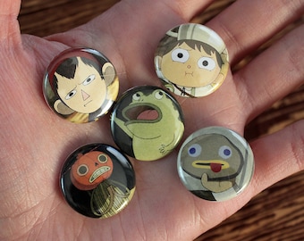 Over the Garden Wall - pack of 5 one inch pins
