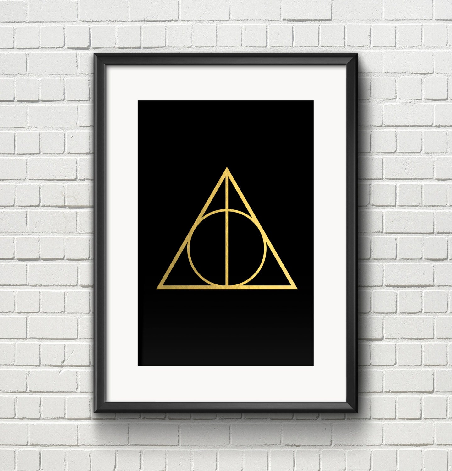 Deathly Hollow Deathly Hollow Symbol Harry Potter by LOFTODecor