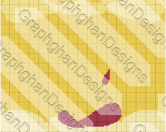 Princess Belle Dress Graphghan Pattern - Graph Pattern
