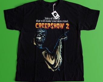 Creepshow 2 Movie T-shirt - Horror Fan T-shirt - Classic 80's Horror Movie And Cult T-shirt Skeleton Shirt