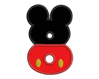 Items similar to Infant, Toddler and Boys Birthday Mickey Number T ...