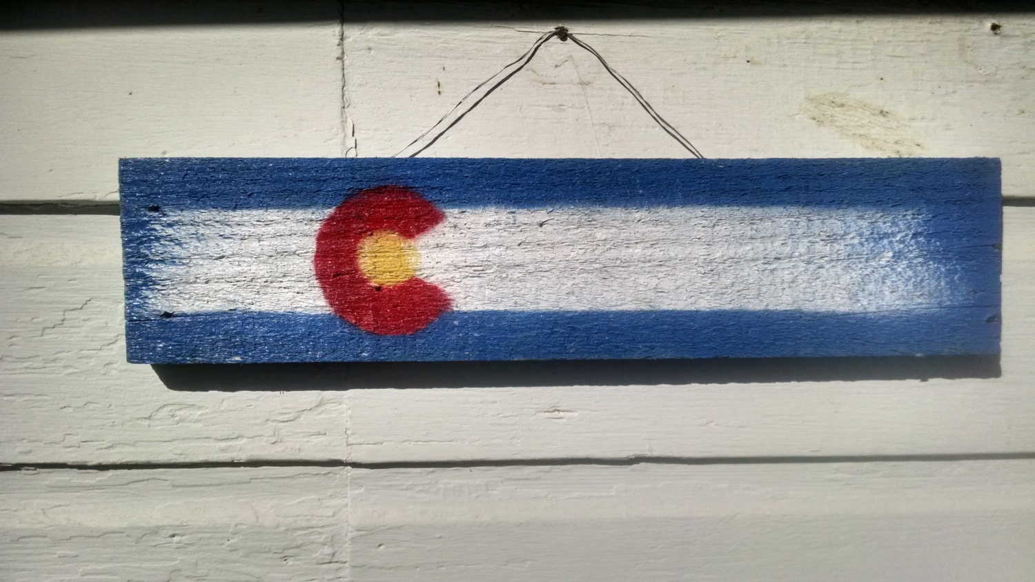 Small Colorado Flag Wall Hanging Art by Ofereels on Etsy