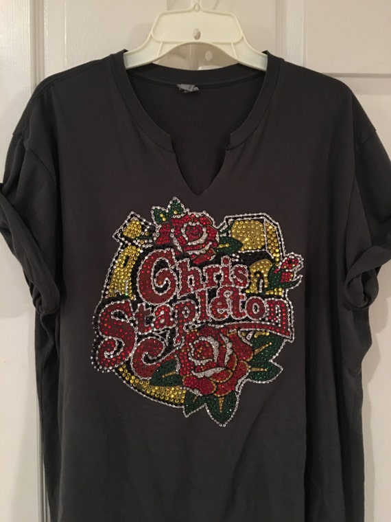Chris Stapleton Rhinestone Encrusted Shirt. by HotFixBoutique