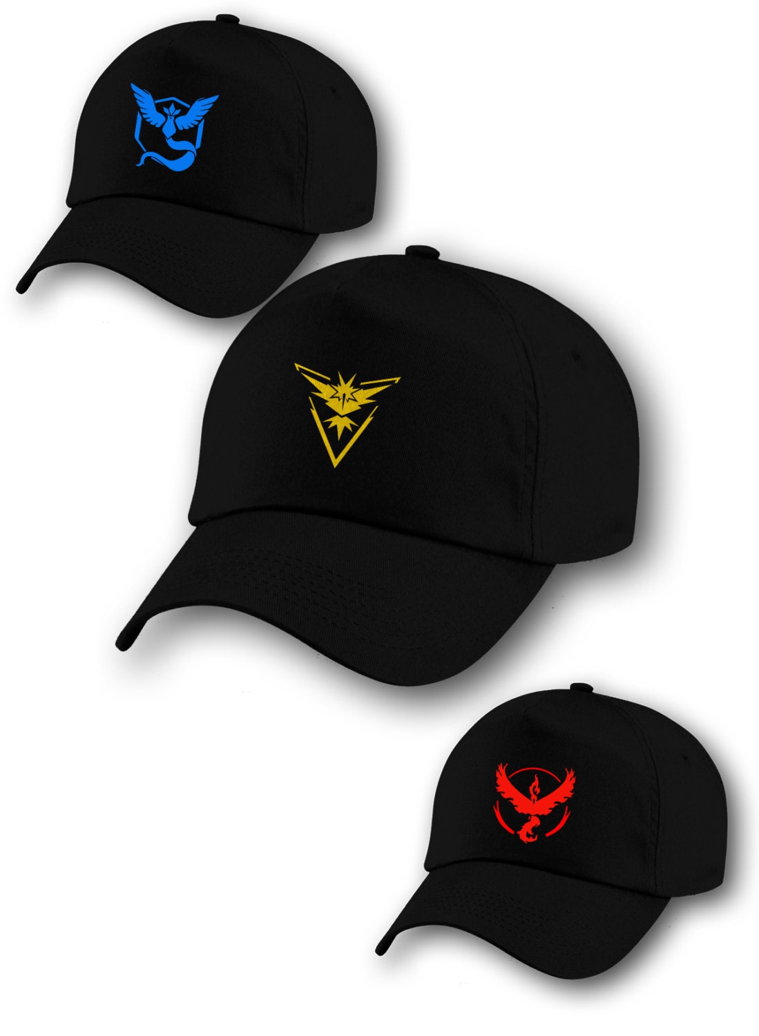 Pokemon Go cap Pokemon Go Hat Pokemon Go Team Yellow by printtee10