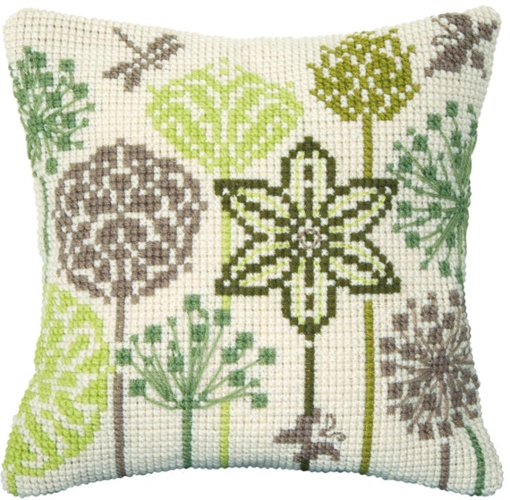 Pillow Embroidery kit Counted cross stitch pillow kit cross