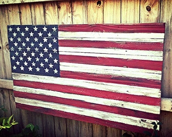 Wood American Flag, American Flag, Rustic American Flag, Wooden American Flag, American Flag, Rustic Wood Flag, Barn wood flag, 4th of July
