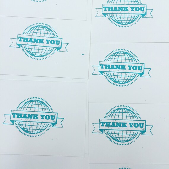 Global Thank You Notes by AtlasOutfitters on Etsy
