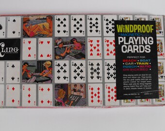 Kling Magnetic Playing Cards with Magnetic Board Steel Windproof Deluxe Model #55 (434)