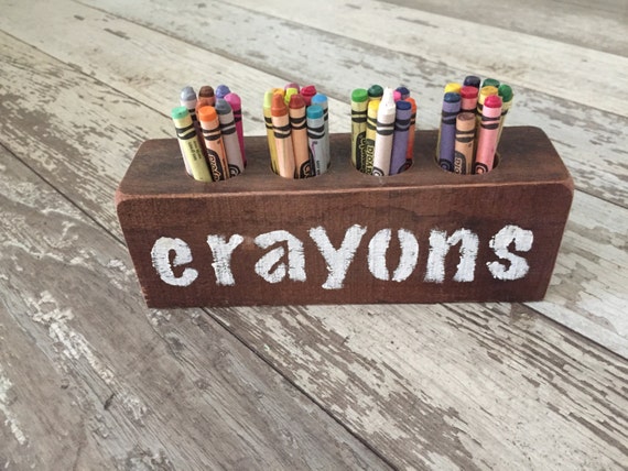 wall mounted crayon holder
