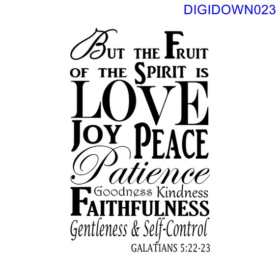 Fruit of the Spirit SVG Cut File mtc svg pdf by VictoryVinylArtFX