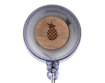 Pineapple Badge Holder with Retractable Reel, Badge Holder, Personalized Badge Holder, Corporate Gifts