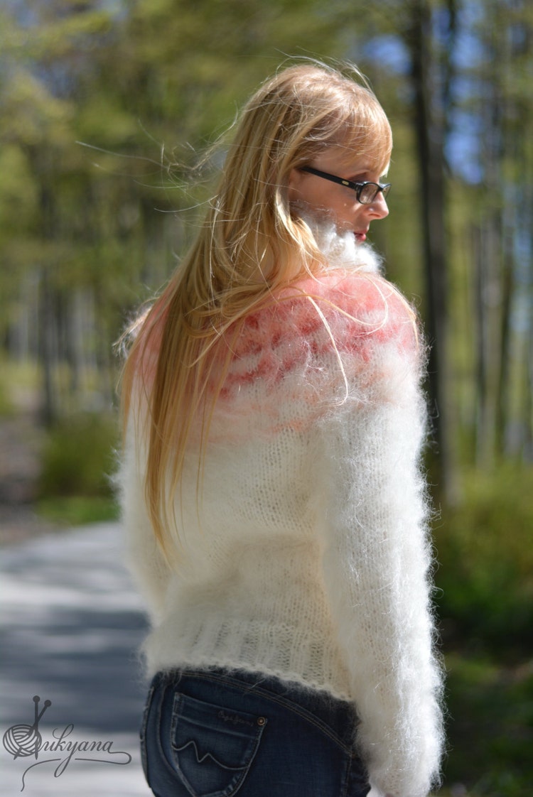 Order Handmade Sweater Icelandic Mohair Jumper Hand By Dukyana