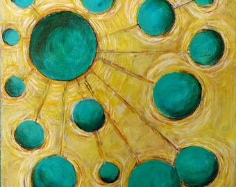 Abstract painting, celestial, minimal, modern art