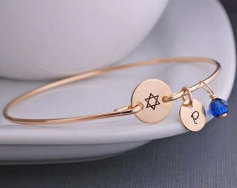 Star of David Jewelry, Bat Mitzvah Gift, Star of david Bracelet, Jewish Jewelry