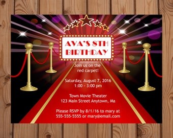 Blank Red Carpet Invitations 6