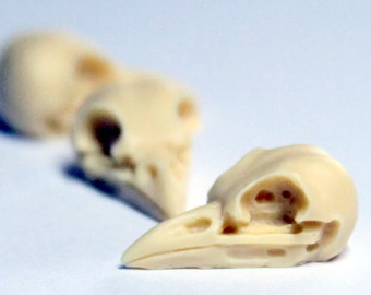 bird raven skull needle minder - needleminder pinminder needlecraft xstitch accessory