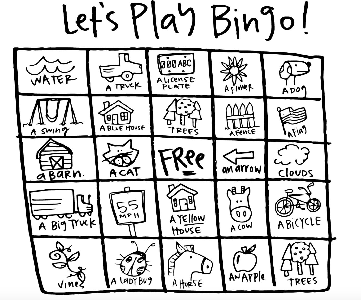 This is a photo of Priceless Road Trip Bingo Printables This is an image of Priceless Road Trip Bingo Printables