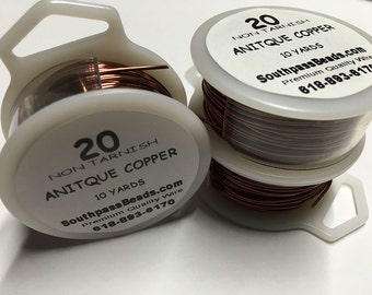 20 gauge Antique Copper Craft Wire 30 ft Made in USA