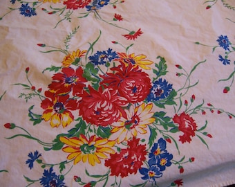 chrysanthemums and flowers tablecloth