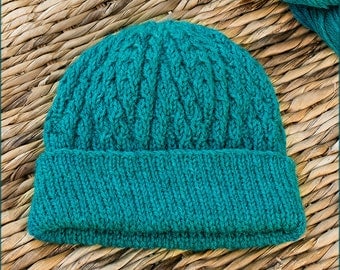 Delamere Hat - Knitting Pattern - Warm hat in 6 different sizes - Instant download