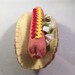 Felt Food Hot Dog Play Kitchen Waldorf Inspired All Wool Hand Sewn with Works