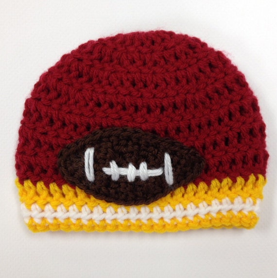 Items similar to USC Trojans Football Hat, Boy Hat, Newborn Crochet Hat ...