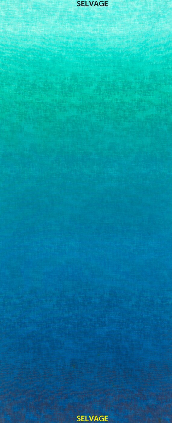 Blue Ombre Fabric 34 x 44 Timeless Treasures