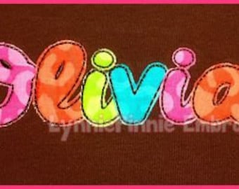 Always a Good Time MINI Applique Script Embroidery FONT 3 sizes Machine Embroidery Design