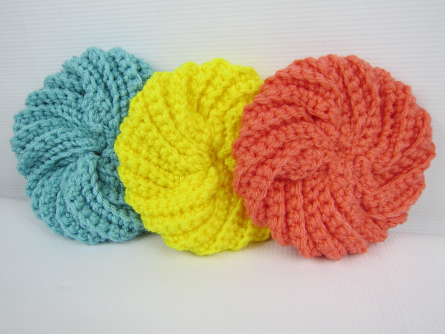 Kitchen Scrubby Crochet Srub Pads Spiral Scrubby