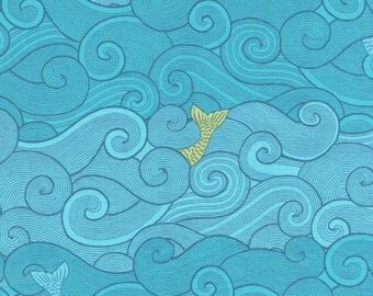 Michael Miller - Into the Deep Collection - Surf Side in Aqua