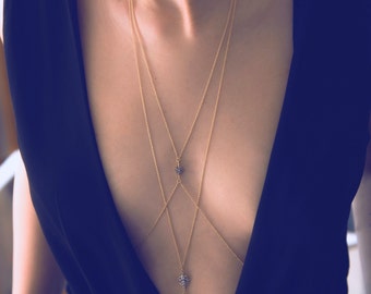 Chain Body Harness | Gold Layered Body Chain | Rose Gold Waist Belly Chain | Spring Break-Festival-Prom Jewelry | Gift For Her