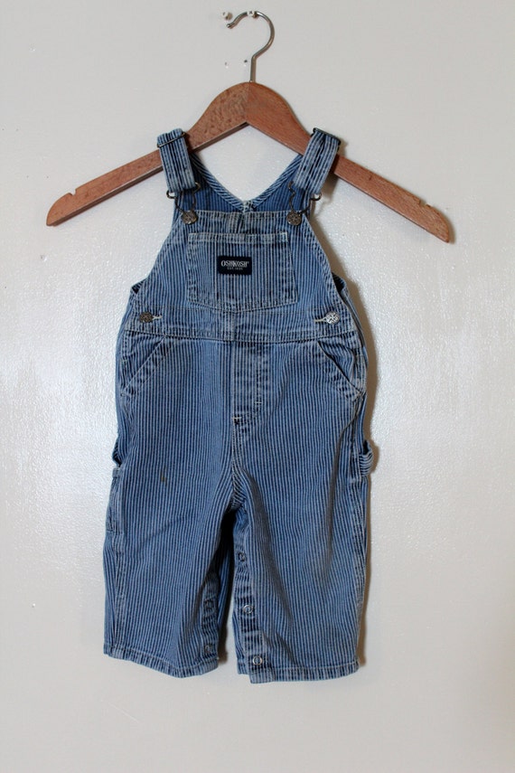 I Found It On ETSY: Vintage Striped Overalls. 12 months. Railroad ...