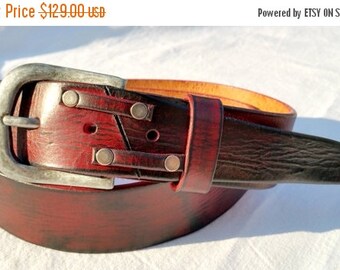 20% SALE Mens Leather Belt Brown Leather Belt Womens by ISHAOR
