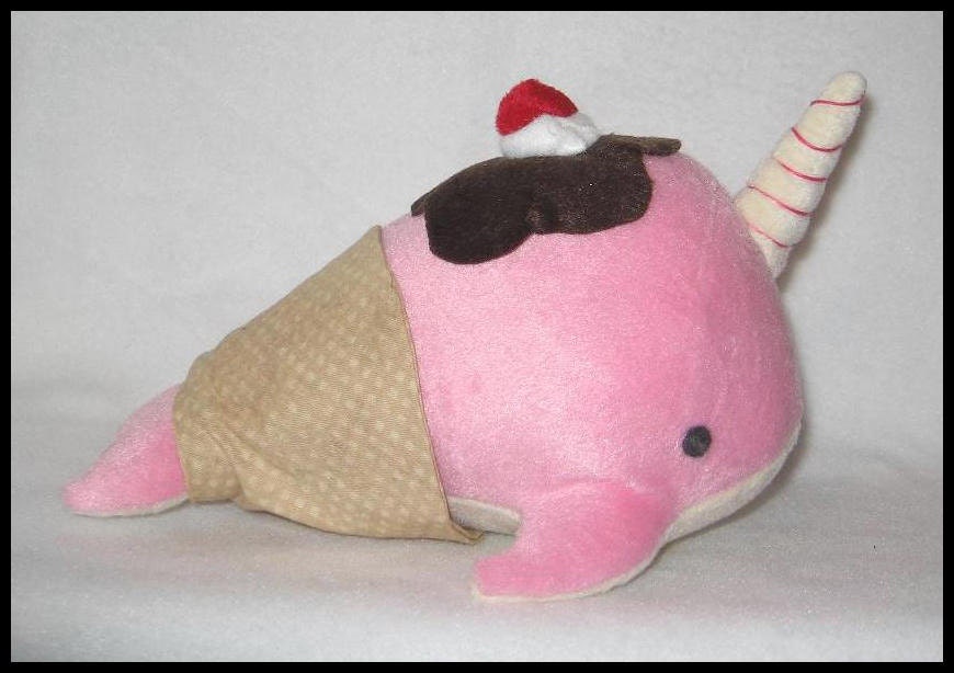 strawberry narwhal plush