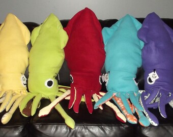 giant squid body pillow