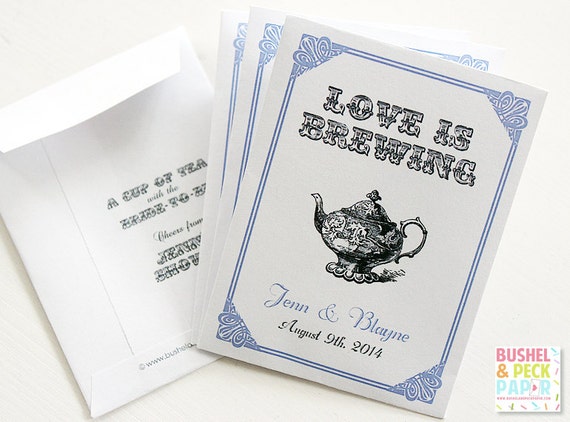 LOVE is BREWING Par-Tea™ Favors - #Wedding #Bridal #Tea #Favors Il_570xn